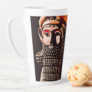 lamassu artwork latte mug