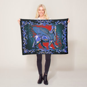 Lamassu Fleece Blanket