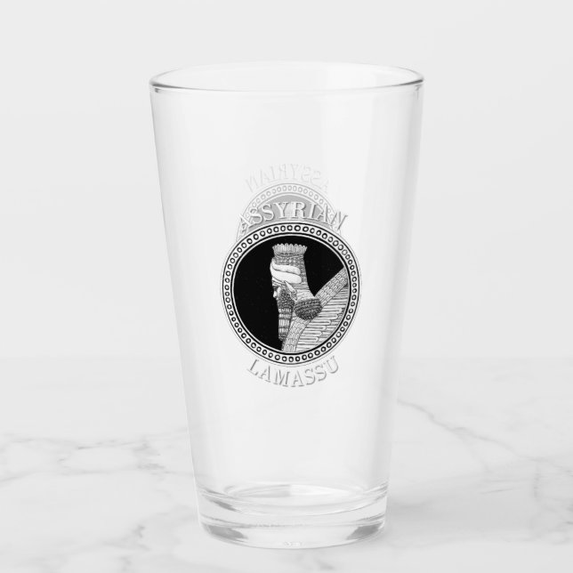 Lamassu Logo Glass Cup (Front)
