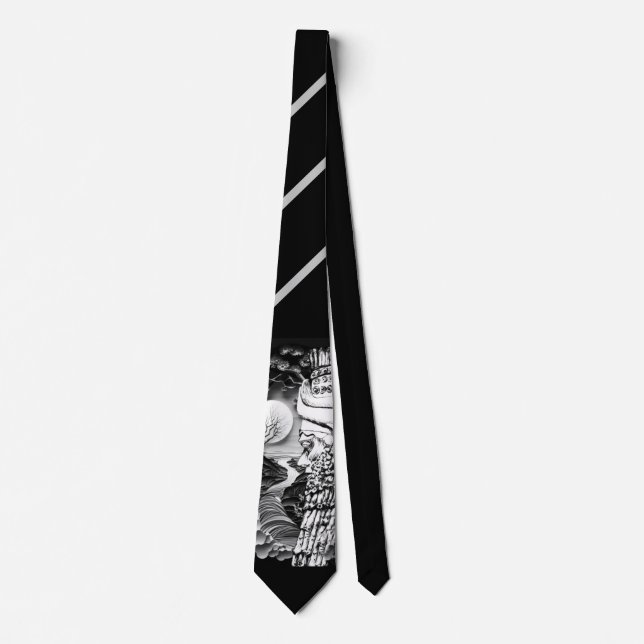Lamassu Portrait Neck Tie (Front)