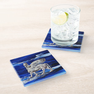 Lamassy Artwork Glass Coaster