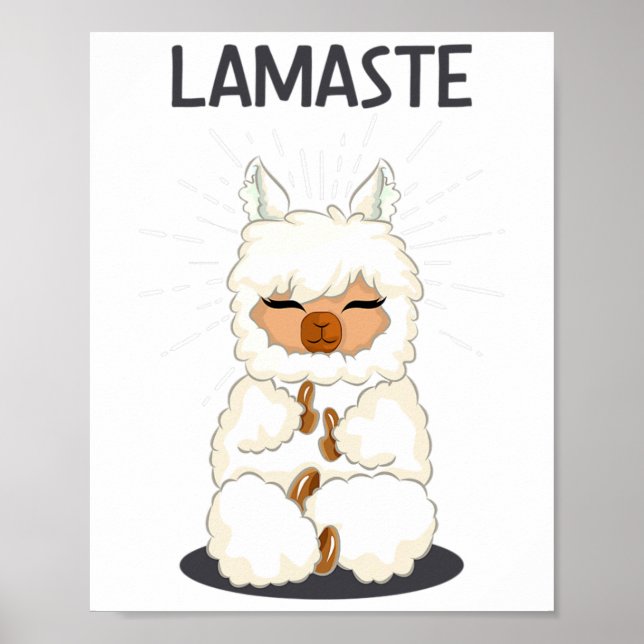 Lamaste Instructor Yoga Lover Meditating Workout S Poster (Front)