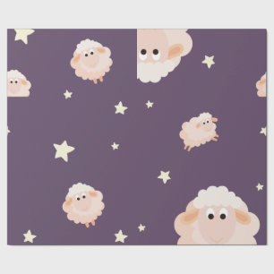 Lamb And Star Combination Wrapping Paper
