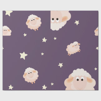 Lamb And Star Combination Wrapping Paper