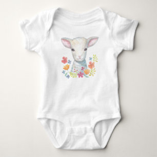 Lamb Baby clothes Christian Baby Shower Gift Sheep Bodysuit