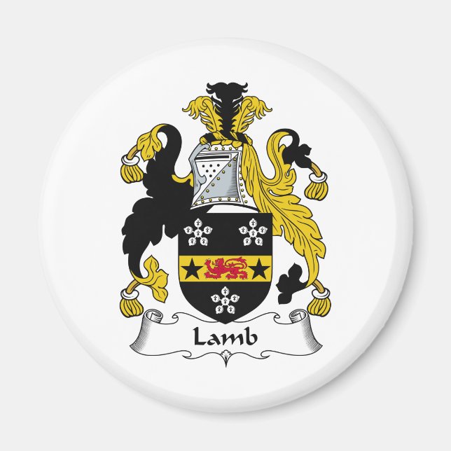 Lamb Family Crest Magnet (Front)