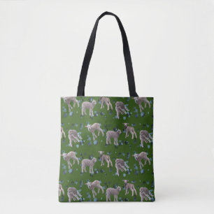 Lamb Frenzy All Over Print Bag (Dark Green)