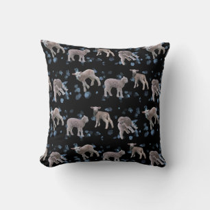 Lamb Frenzy Pillow (Black)