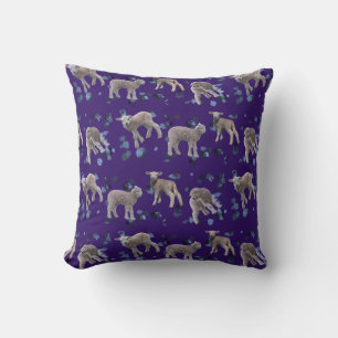 Lamb Frenzy Pillow (Purple)