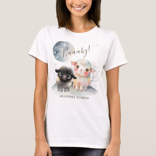 Lamb Gender Neutral Baby Shower T-Shirt (Front)