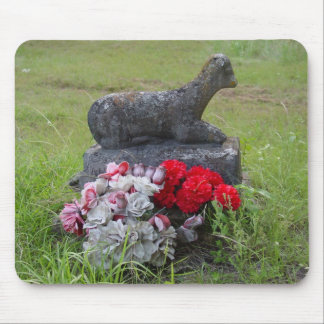 Lamb Headstone Mousepad