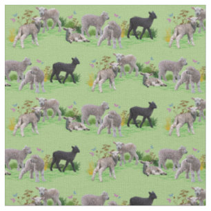Lamb Meadow Fabric (Light Green)