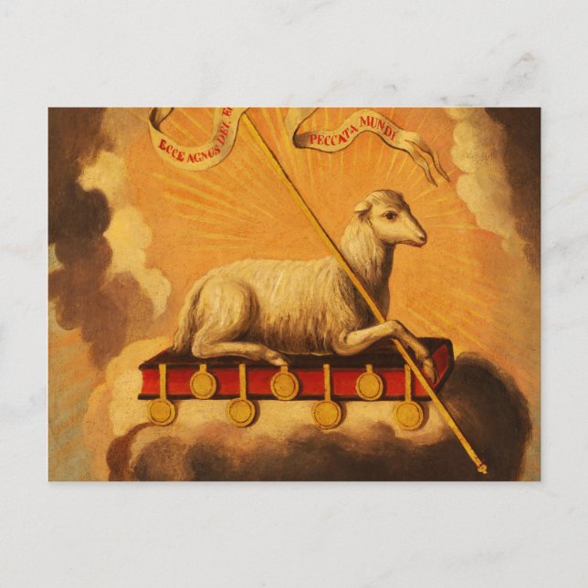 Lamb of God, Agnus Dei by Jose Campeche y Jordan Postcard (Front)