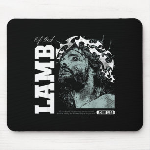 Lamb Of God - Christian Bible Verse Faith Mouse Pad
