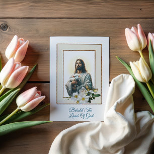 Lamb of God Easter Blessing Card