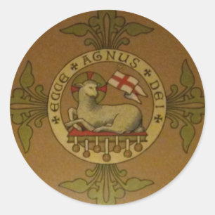 Lamb of God Ecce Agnus Dei Classic Round Sticker