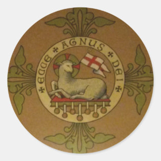 Lamb of God Ecce Agnus Dei Classic Round Sticker