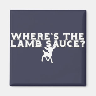 lamb sauce funny magnet