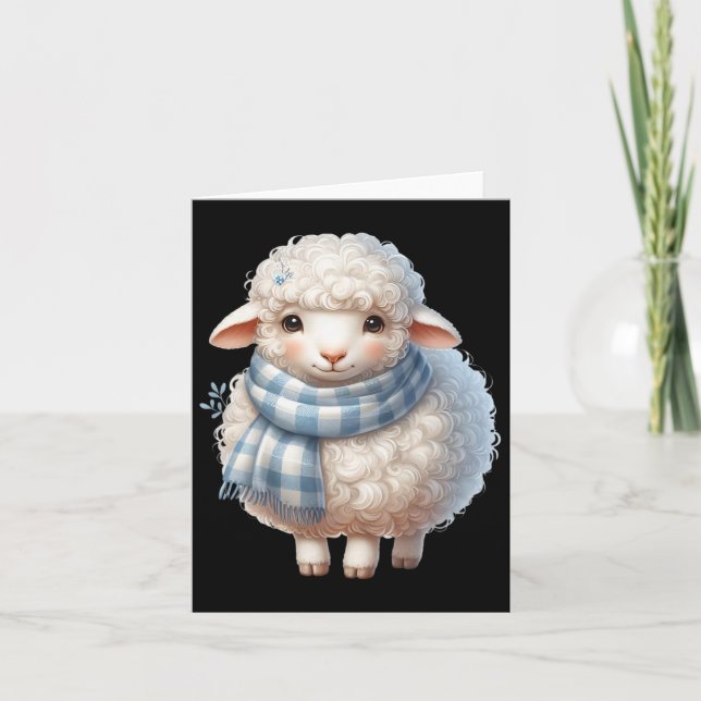Lamb Sheep Easter Lamb Easter Shepherd Gifts  Card (Front)