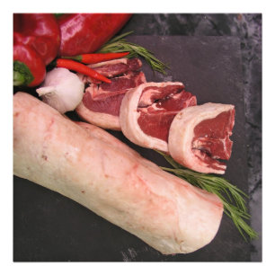 Lamb with chilli photo print