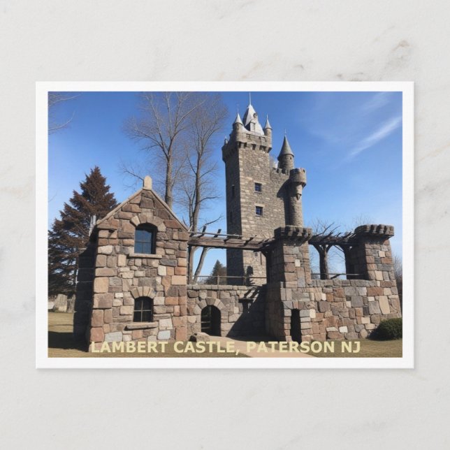 Lambert Castle, Paterson NJ Postcard (Front)
