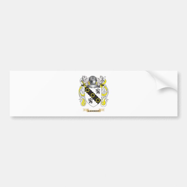Lambert Coat of Arms (Family Crest) Bumper Sticker (Front)