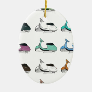 Lambretta Pop Art Ceramic Tree Decoration