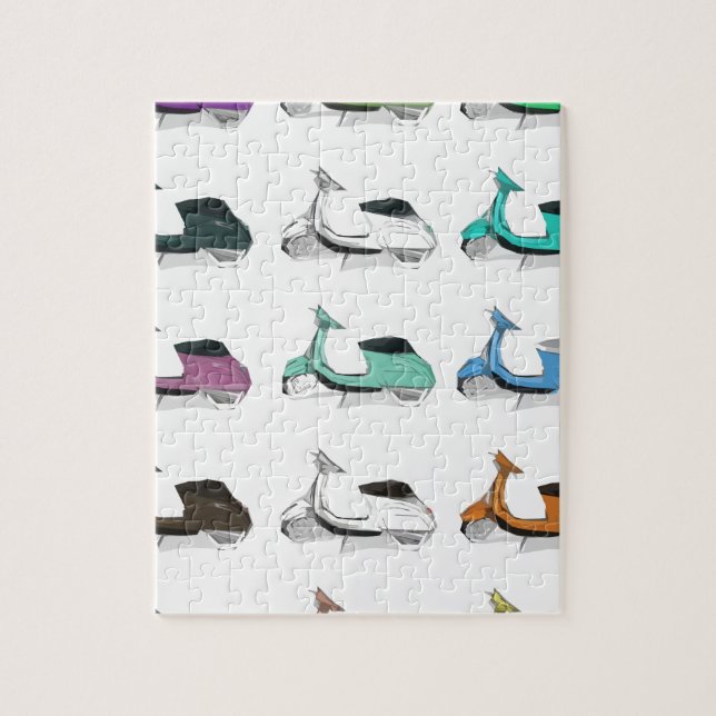 Lambretta Pop Art Jigsaw Puzzle (Vertical)