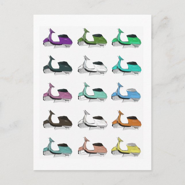 Lambretta Pop Art Postcard (Front)