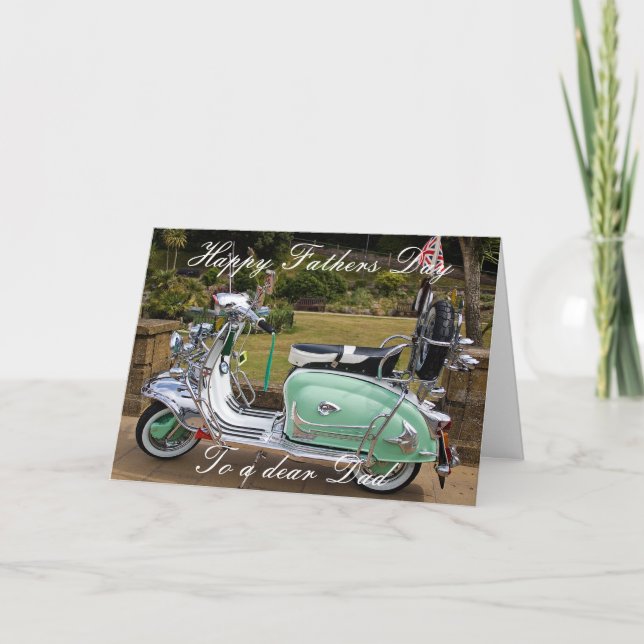 LAMBRETTA SCOOTER FATHERS DAY CARD (Front)