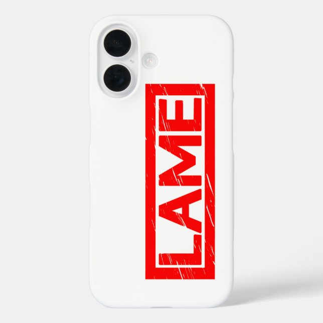 Lame Stamp Case-Mate iPhone Case (Back)