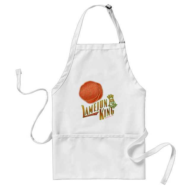 Lamejun King, Master of Armenian Pizza! Standard Apron (Front)