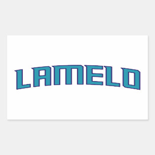 LaMelo Ball - Charlotte Basketball Rectangular Sticker