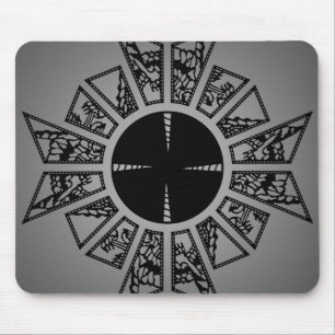 Lament star grey mouse pad