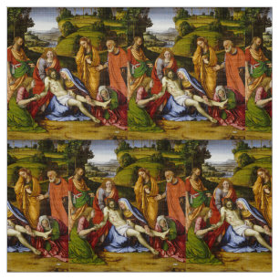 Lamentation by Andrea Solario Fabric