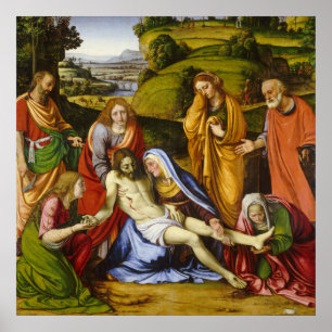 Lamentation by Andrea Solario Poster