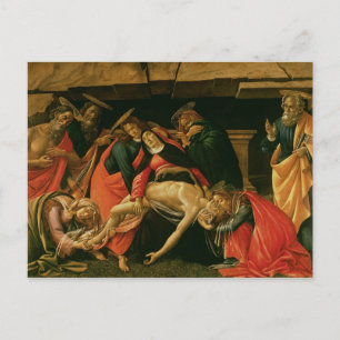 Lamentation of Christ. c.1490 Postcard