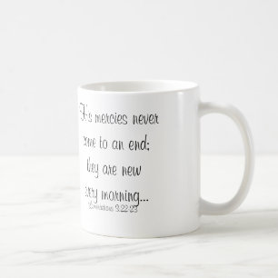 Lamentations 3:22-23 Mug