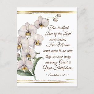Lamentations 3:22-23 Steadfast Love of the Lord Postcard