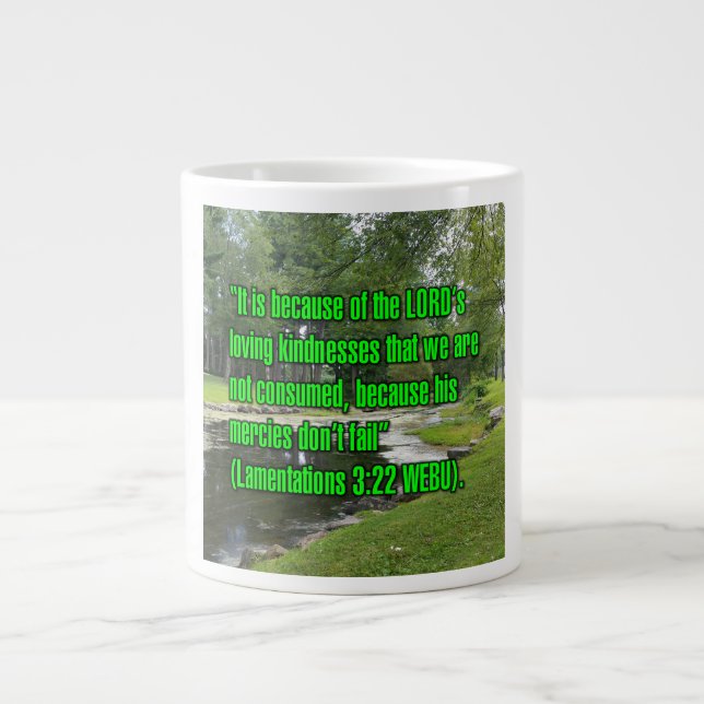 Lamentations 3:22 WEBU Mug (Front)