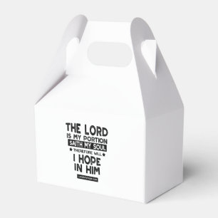 Lamentations 3:24 The Lord is My Portion Quotes Favour Box