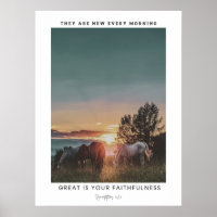 Lamentations Bible Verse Poster, Horse Wall Art