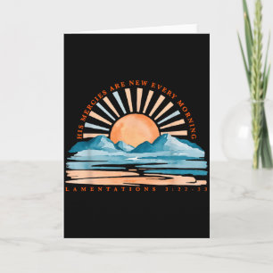 Lamentations His Mercies Are New Every Morning Bas Card