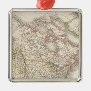 L'Amerique Septentrionale - North America Metal Ornament