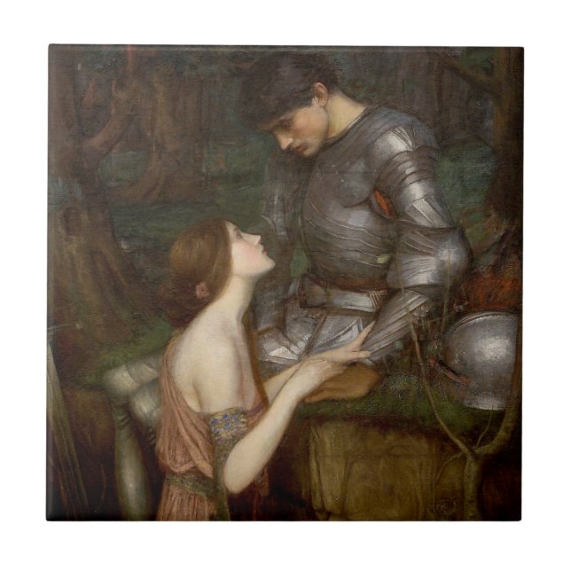 Lamia and the Soldier by John William Waterhouse Ceramic Tile (Front)