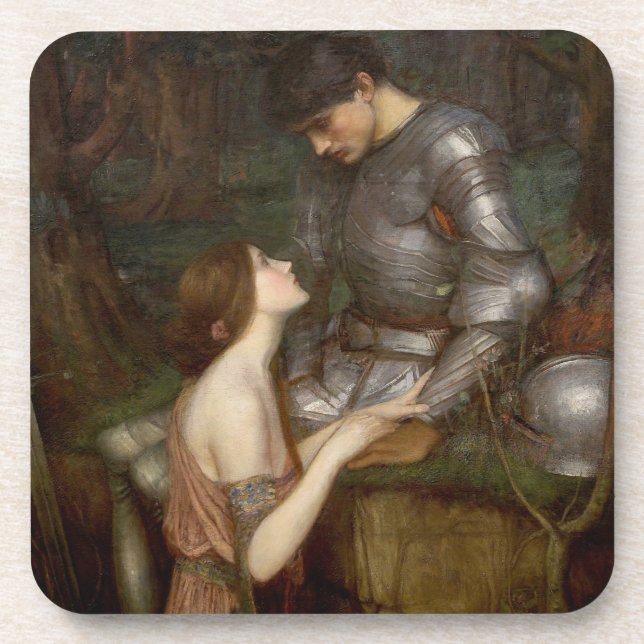 Lamia and the Soldier by John William Waterhouse Coaster (Front)