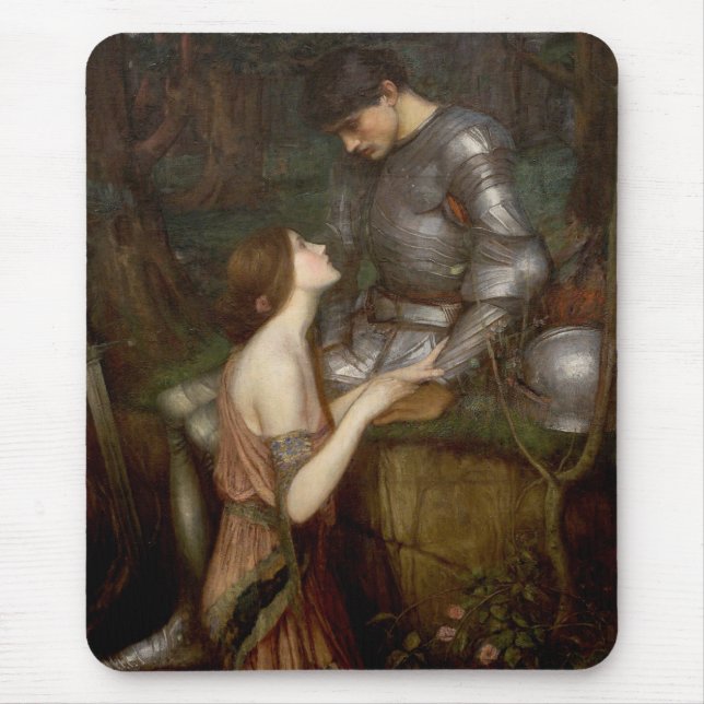 Lamia and the Soldier by John William Waterhouse Mouse Pad (Front)