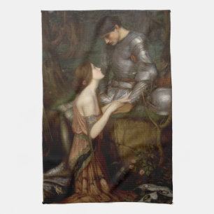 Lamia and the Soldier by John William Waterhouse Tea Towel