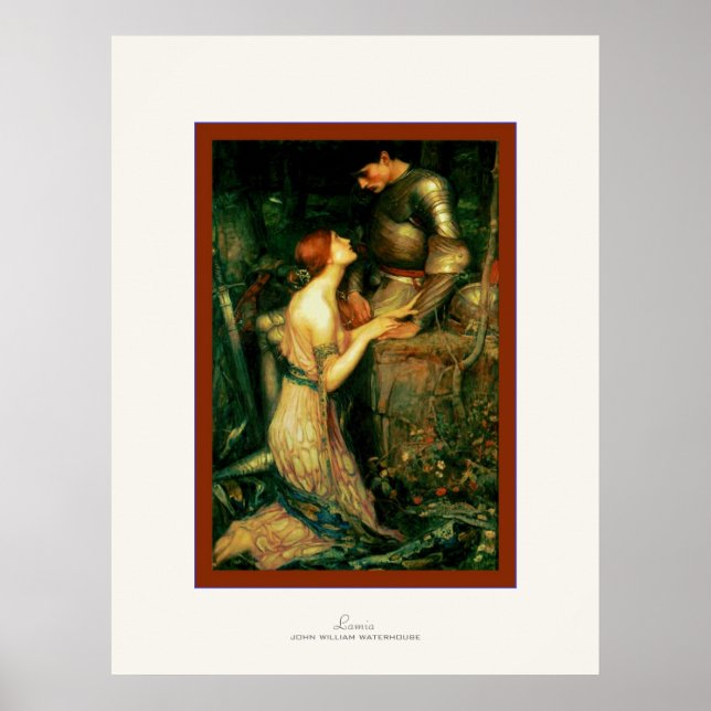 Lamia ~ John William Waterhouse Poster (Front)
