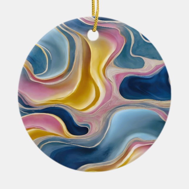 Laminated Placemat Ceramic Ornament (Front)